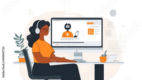 A corporate leader sketching a virtual assistant design, highlighting the role of AI in customer service solutions