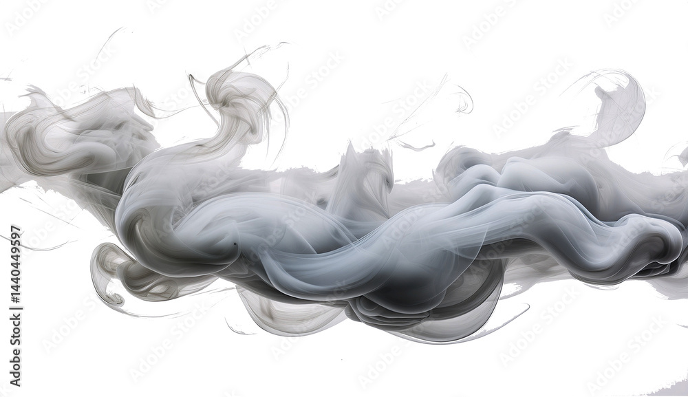 Smoke on isolated background Smoke on isolated background