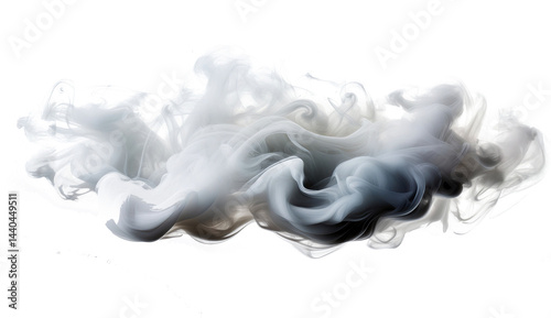 Smoke on isolated background 