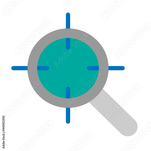 Search Vector Flat Icon Design