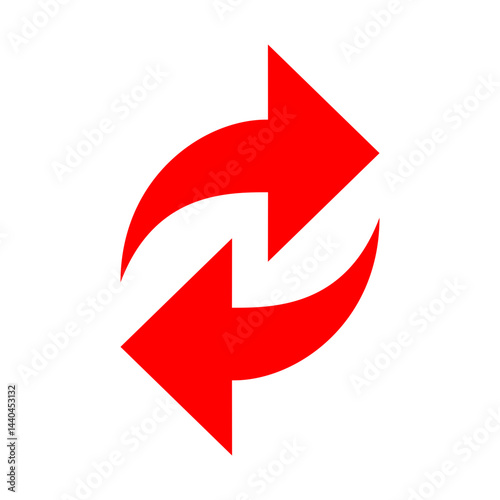 Refresh Vector Flat Icon Design