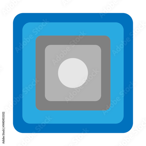 Radio Button Vector Flat Icon Design