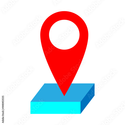 Location Vector Flat Icon Design