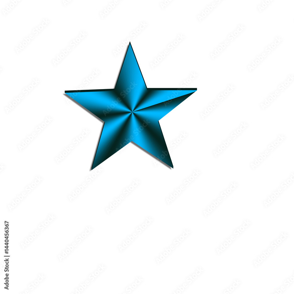 Obraz premium blue colour star logo
