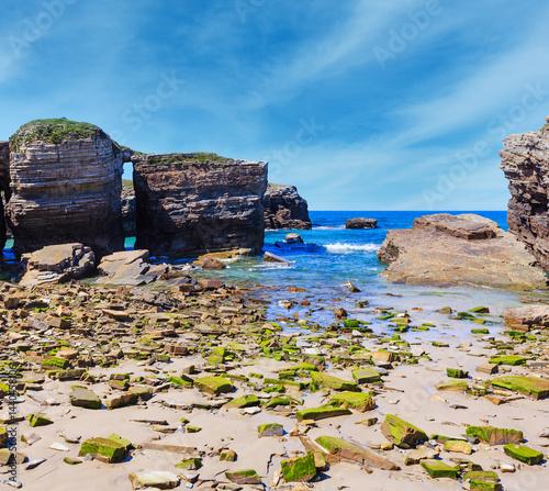Summer Atlantic coast and beach (Galicia).
