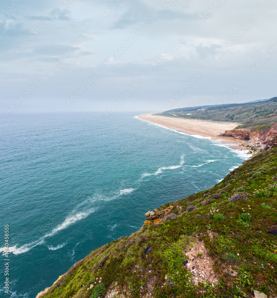 Sandy ocean beach (Portugal).