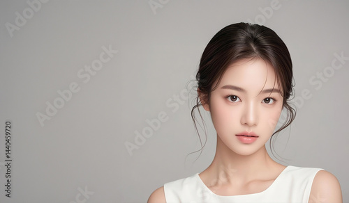 동안 미모 여성의 피부 관리 및 화장품 포트레이트
Portrait of a Woman with Youthful Beauty Focused on Skincare and Cosmetics