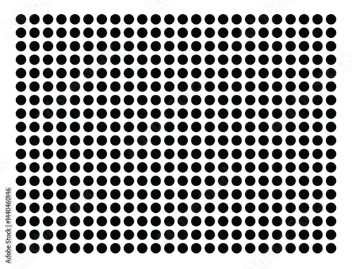 Symbol Map Of the County Pawnee (Nebraska, US) showing the County with a few black dots
