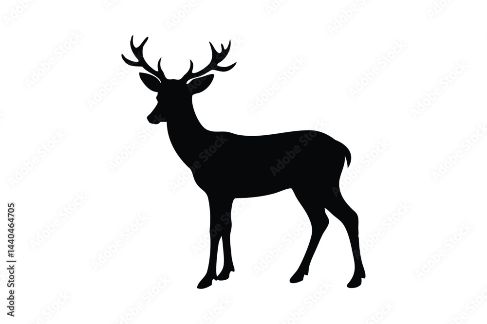 Deer silhouette vector Deer silhouette vector