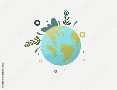 earth vector design for environment ozone and earth day event