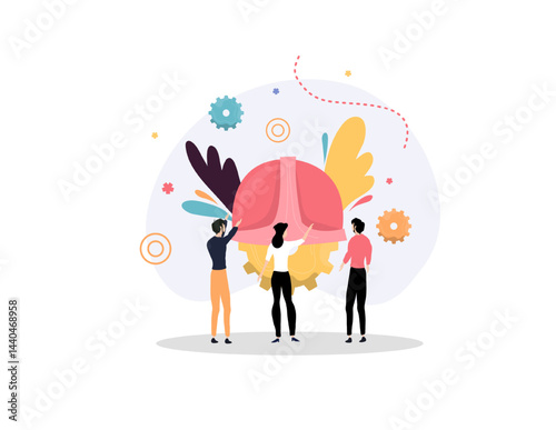 engineer day illustration vector design for day of engineer event vector