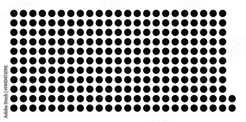 Symbol Map Of the County Divide (North Dakota, US) showing the County with a few black dots