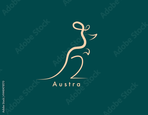kangaroo animals mascot logo vector design