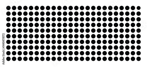 Symbol Map Of the County Walsh (North Dakota, US) showing the County with a few black dots