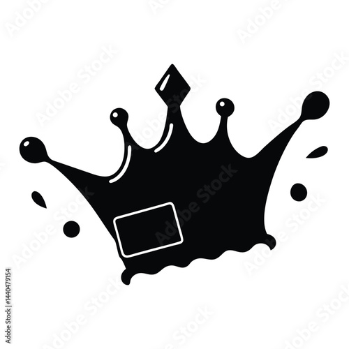 golden crown milk chocolate and coffee vector illustration
