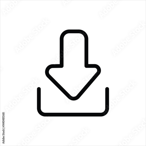 download icon vector on white background.