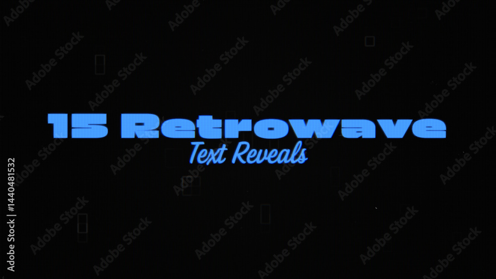 Brush RetroWave Text Reveal Animators - Modular, Responsive, Single ...