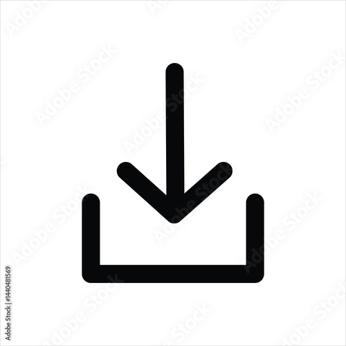 download icon vector on white background.