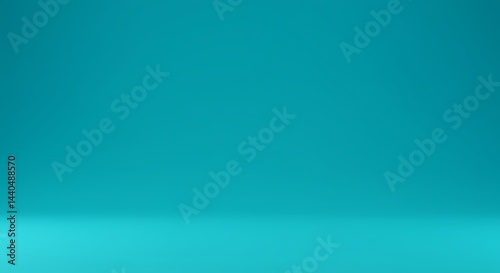 Solid Turquoise Studio Background for Product Photography or Design