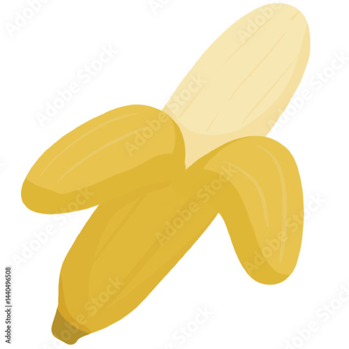banana isolated on white background