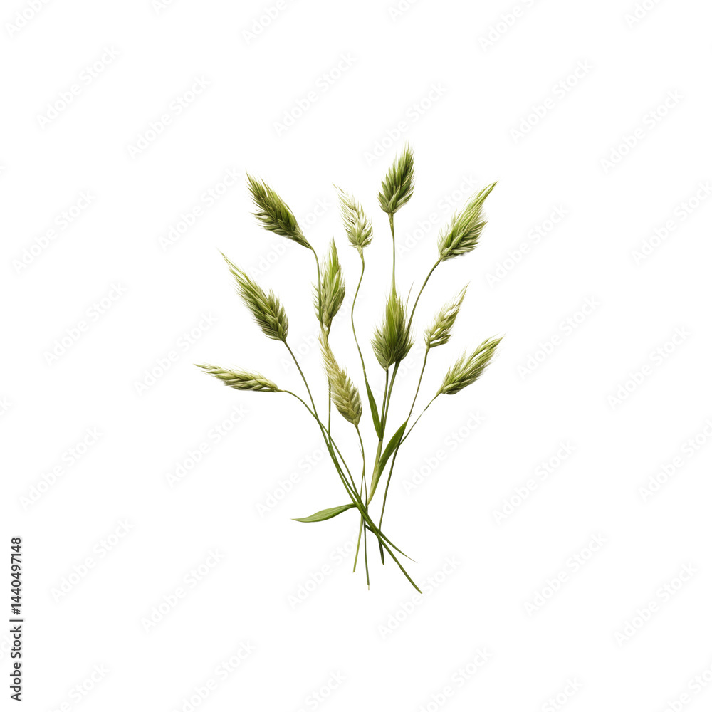 Obraz premium Delicate Bouquet of Wild Grass Seeds On Transparent Background