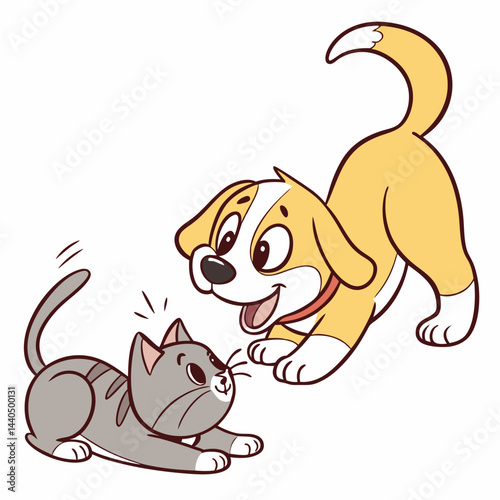 cat and dog