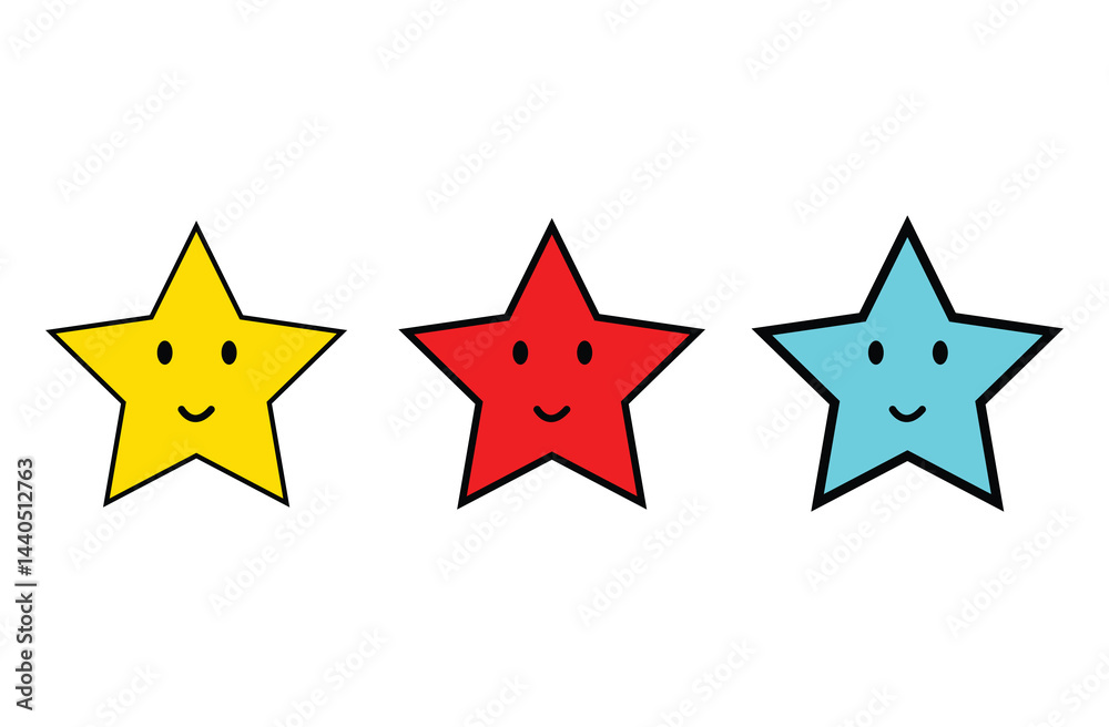 Smile star icon vector. happy star icon vector icon isolated on white background . Vector illustration. Eps file 20. Smile star icon vector. happy star icon vector icon isolated on white background . Vector illustration. Eps file 20.