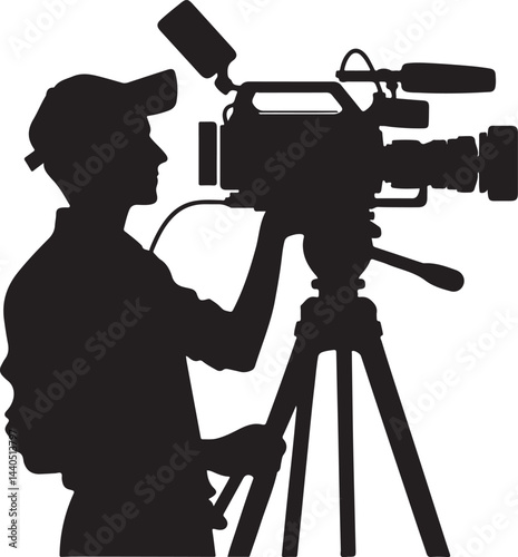 Videographer vector