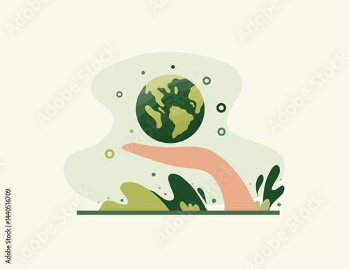 earth vector design for environment ozone and earth day event