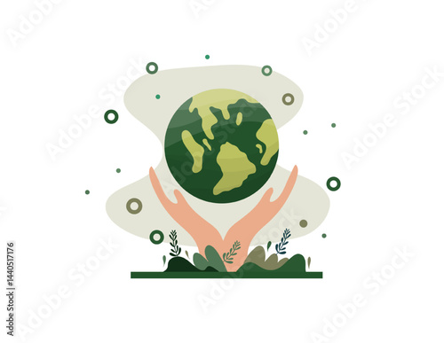 earth vector design for environment ozone and earth day event