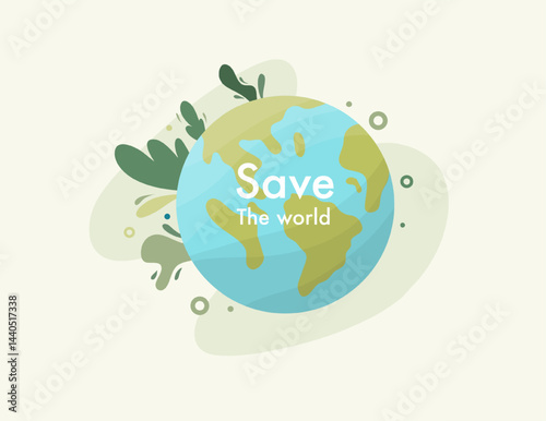 earth vector design for environment ozone and earth day event