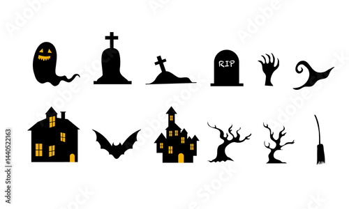 halloweeen vector design for halloween event resources