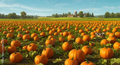 Autumn pumpkin patch field for sale farm harvest season