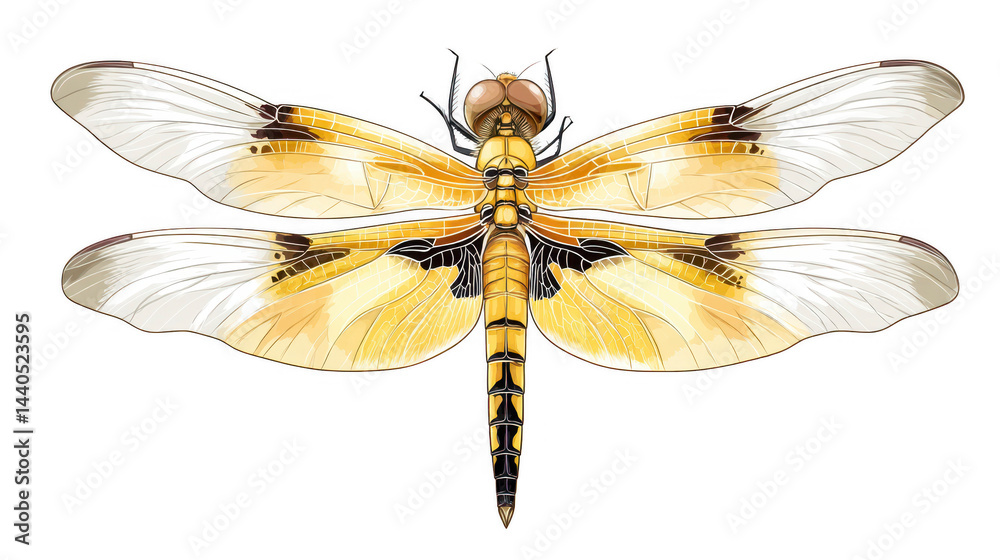 REBG 53 features beautiful dragonfly illustration for design work.