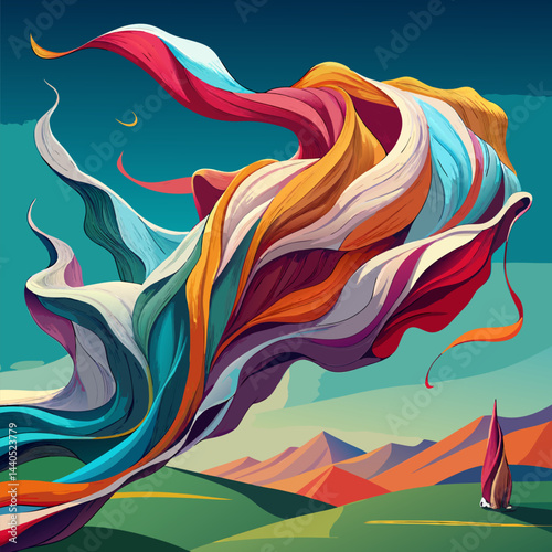 Paper Thin Fabric Sculpture