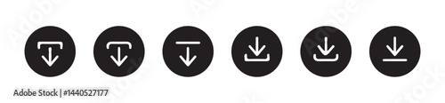 Download button icon set. Arrow download symbols. download and upload icon. Download icon files. Software download icon . Web icon set . Icons collection. Vector illustration eps 10.