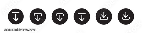 Download button icon set. Arrow download symbols. download and upload icon. Download icon files. Software download icon . Web icon set . Icons collection. Vector illustration eps 10.