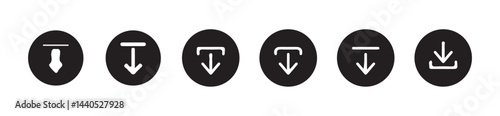 Download button icon set. Arrow download symbols. download and upload icon. Download icon files. Software download icon . Web icon set . Icons collection. Vector illustration eps 10.
