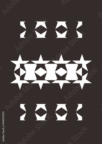 black and white icons set