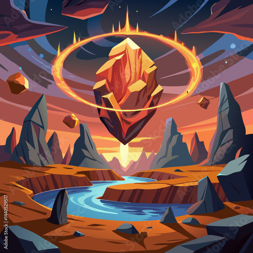 Fantasy Rock Ring Fire