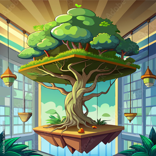 Inverted Tree From Ceiling