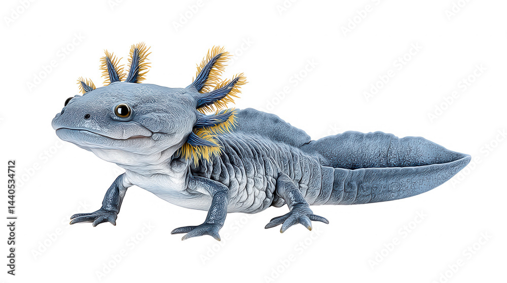 An albino axolotl digital design perfect for rebg 272 backgrounds.