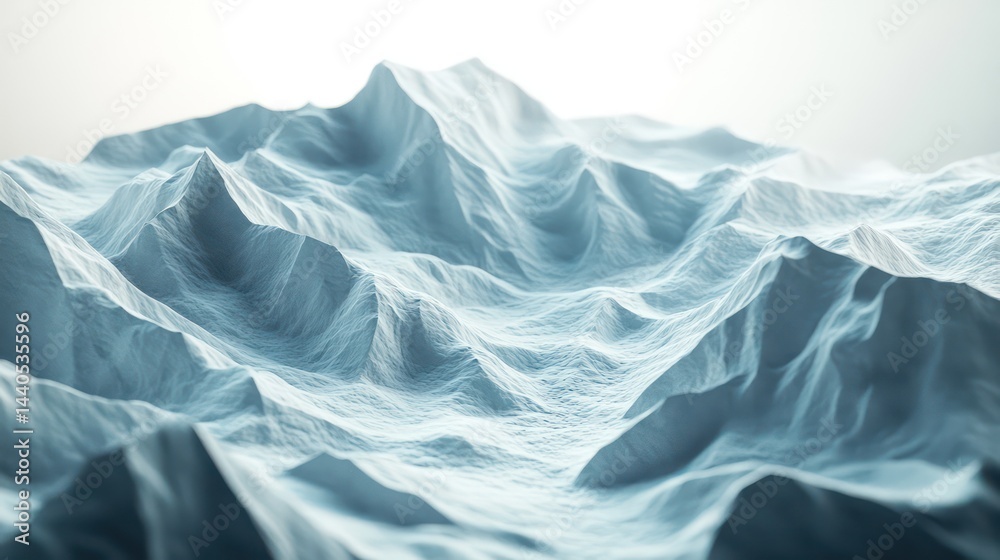 Obraz premium Snowy mountain range