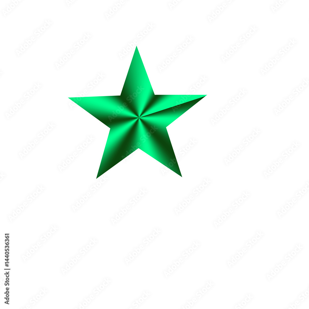Obraz premium Grass green star icon