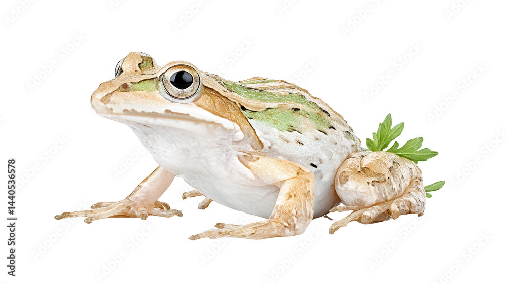 Amphibian frog sits, ready for easy rebg 307 drag and drop design.