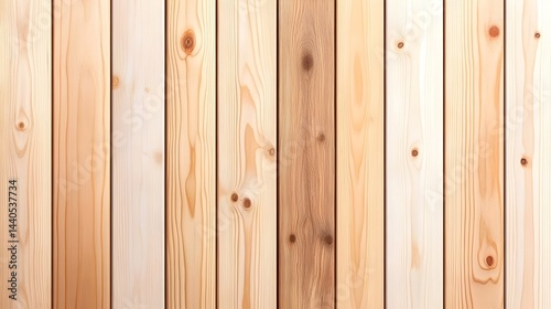 Obraz na płótnie Vertical planks of light and dark wood, showing natural grain and knots w salonie