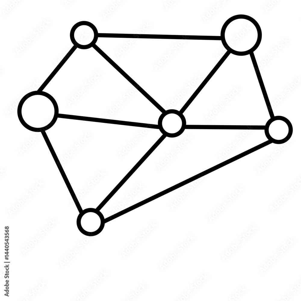 Connected Line Tech Decoration Connected Line Tech Decoration