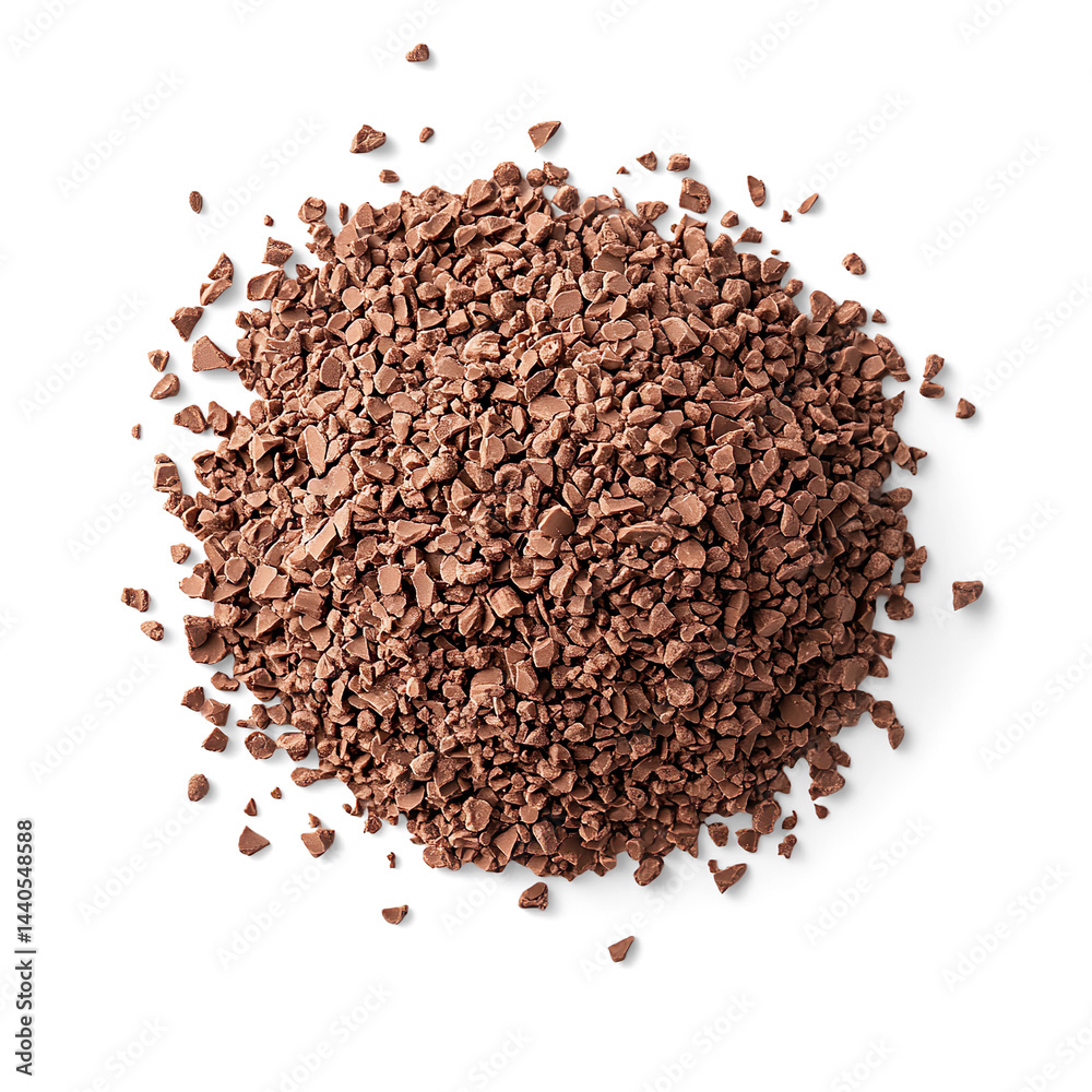 Instant Coffee Granules on a Transparent Background Instant Coffee Granules on a Transparent Background