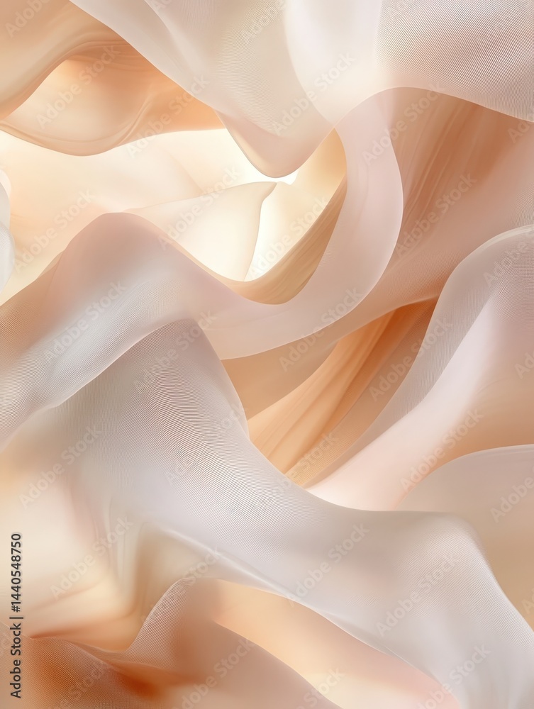Fototapeta premium Soft, flowing fabric