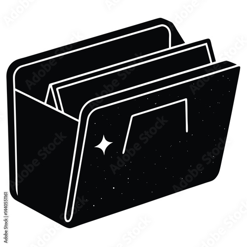 isolated evidence folder on white background
